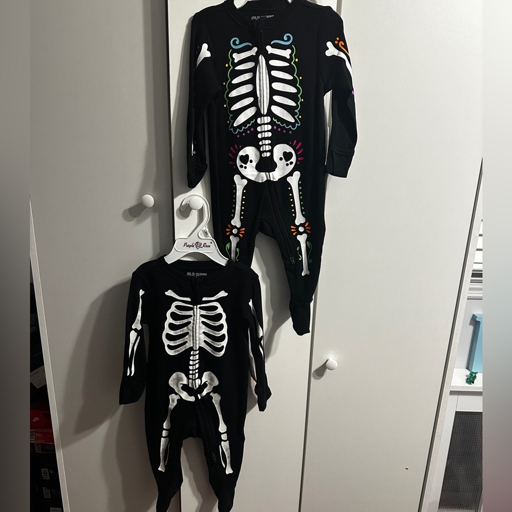 Kids Skeleton Costume - Black and White